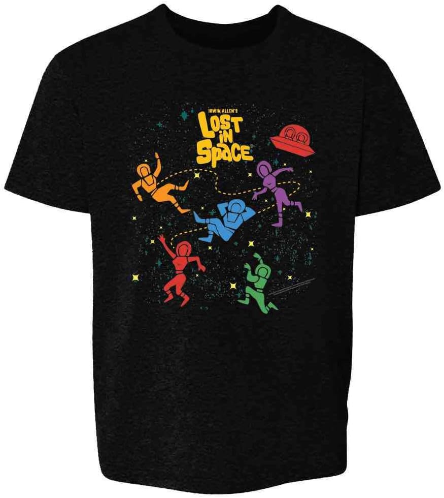 Pop Threads Lost in Space Floating Cast Retro SciFi TV Show Youth Kids Girl Boy Apparel | Top Conversion Title | Perfect Gift Choice