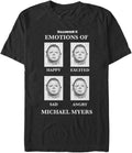 Fifth Sun Big & Tall Halloween 2 Emotional Michael Men's Tops Short Sleeve Tee Shirt T-Shirt | US Best Seller