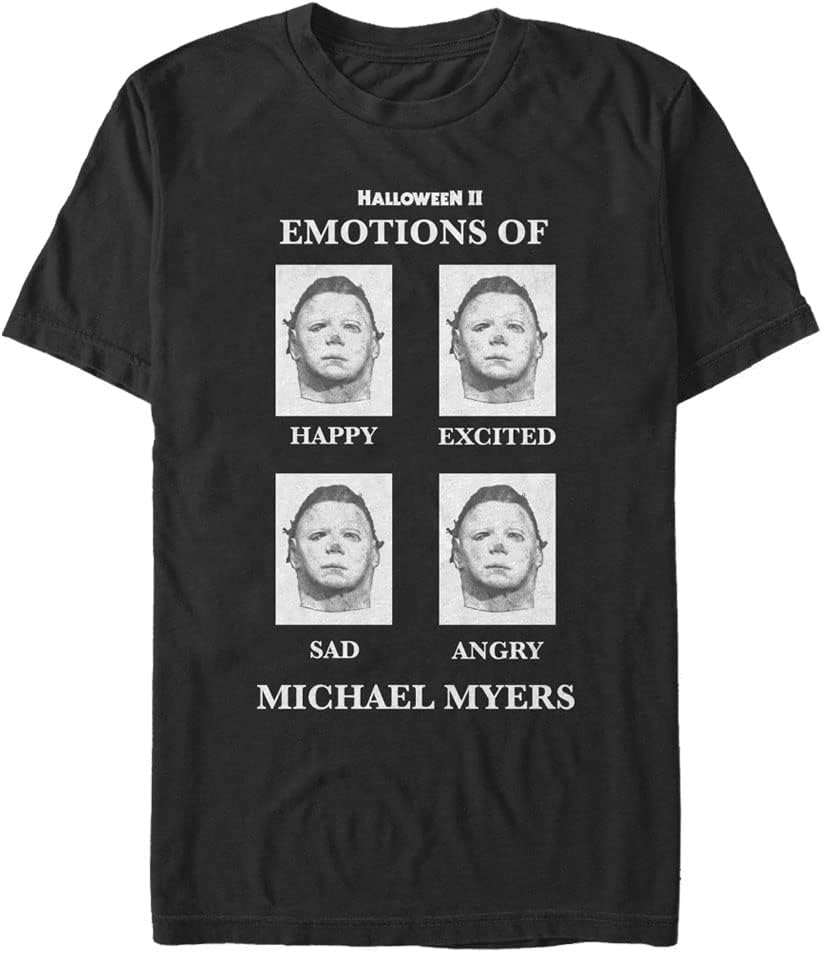 Fifth Sun Big & Tall Halloween 2 Emotional Michael Men's Tops Short Sleeve Tee Shirt T-Shirt | US Best Seller