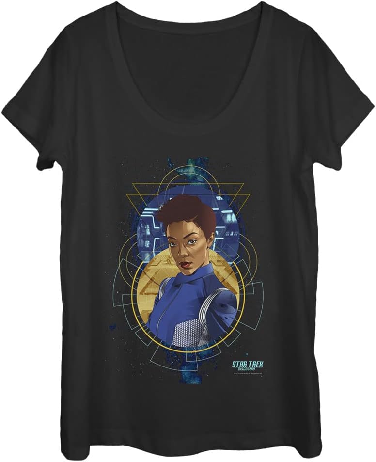 Fifth Sun Star Trek Discovery Geo Michael Women's Short Sleeve Tee Shirt T-Shirt | Perfect Gift Idea