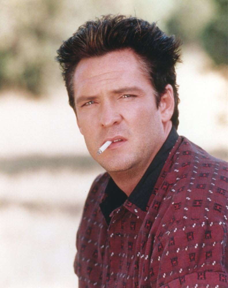 Michael Madsen Posed in polo shirt with Cigarette Photo Print 24 x 30 T-Shirt | Perfect Gift Idea