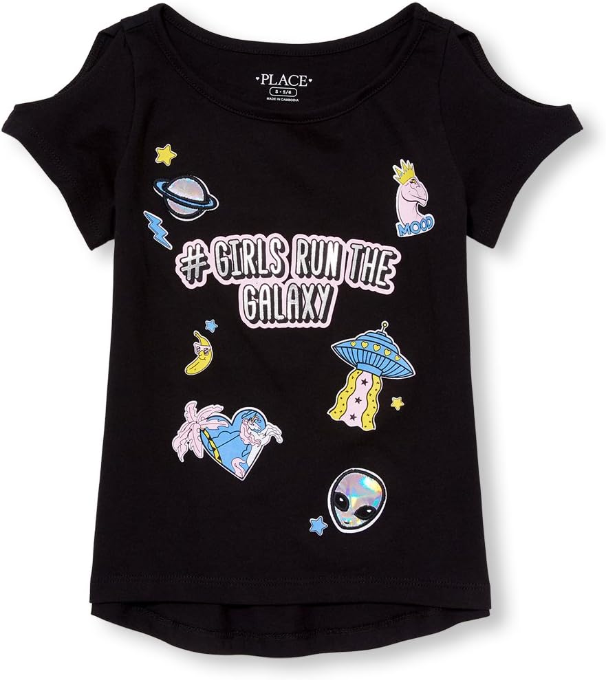 The Children's Place Girls' Short Sleeve Graphic Tees T-Shirt | Bestseller Style | Top Rated Comfort