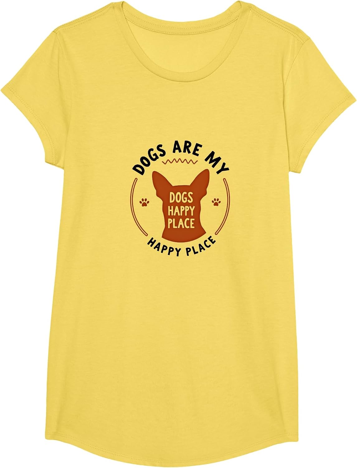 Dogs are My Happy Place Pet Lover Quote Apparel | High Search Volume | Perfect Gift Choice