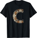 Awesome Letter C Initial Name Leopard Cheetah Print Apparel Trending US Fan Favorite
