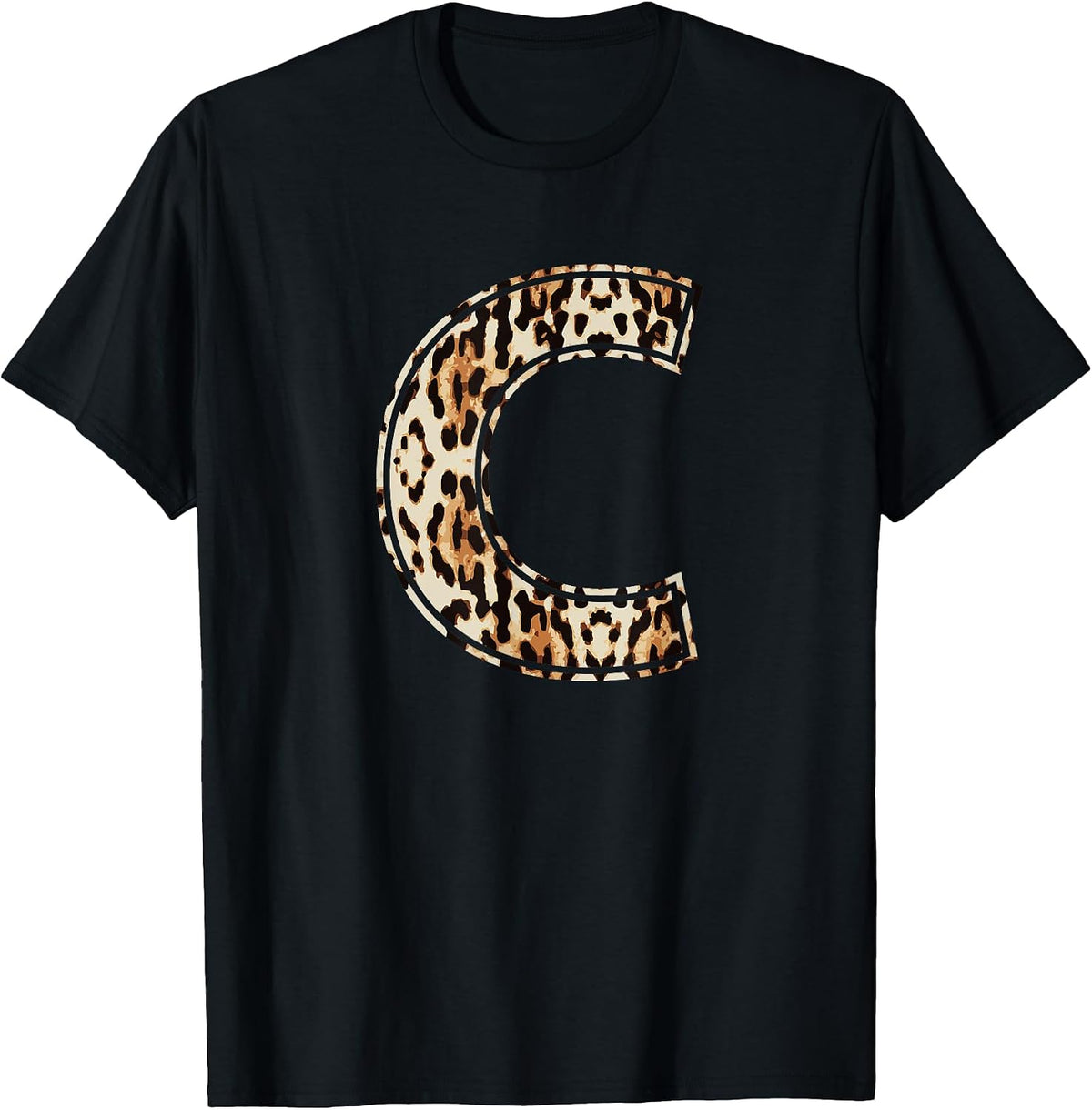 Awesome Letter C Initial Name Leopard Cheetah Print Apparel Trending US Fan Favorite