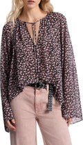 Michael Kors Women's Floral V-Neck Top Apparel | US Best Seller