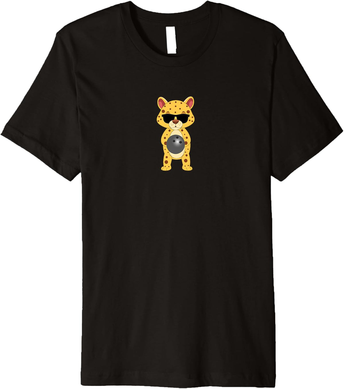 Funny Cheetah Wearing Sunglasses Tenpin Bowling Premium Apparel Comfort Fit Gift Ready