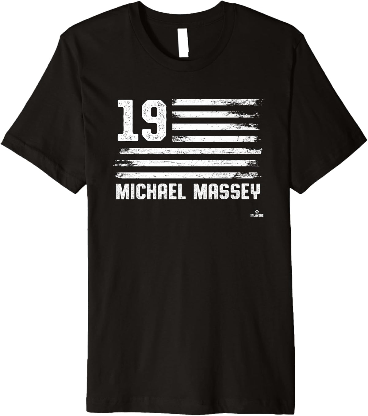 Flag Stripes Michael Massey Kansas City Baseball MLBPA Premium Apparel | Premium Quality