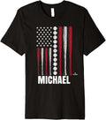 Baseball American Flag Michael Byrne Prospect Baseball Fan Premium Apparel | Perfect Gift Idea