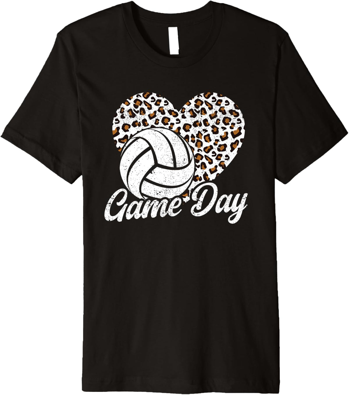 Game Day Volleyball Leopard Cheetah Print Funny Beach Sports Premium Apparel Premium Print Fan Favorite