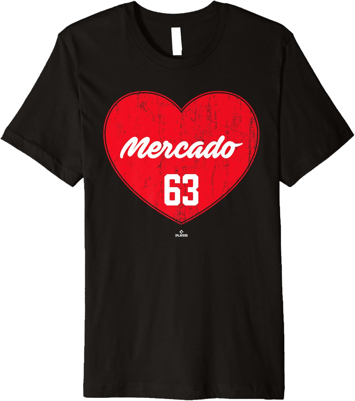 Distressed Heart Michael Mercado Philadelphia Baseball MLBPA Premium Apparel | Everyday Casual Wear