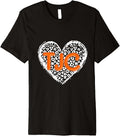 TJC Orange Initials Leopard Cheetah Heart Trendy Womens Premium Apparel Trending US Best Seller Look