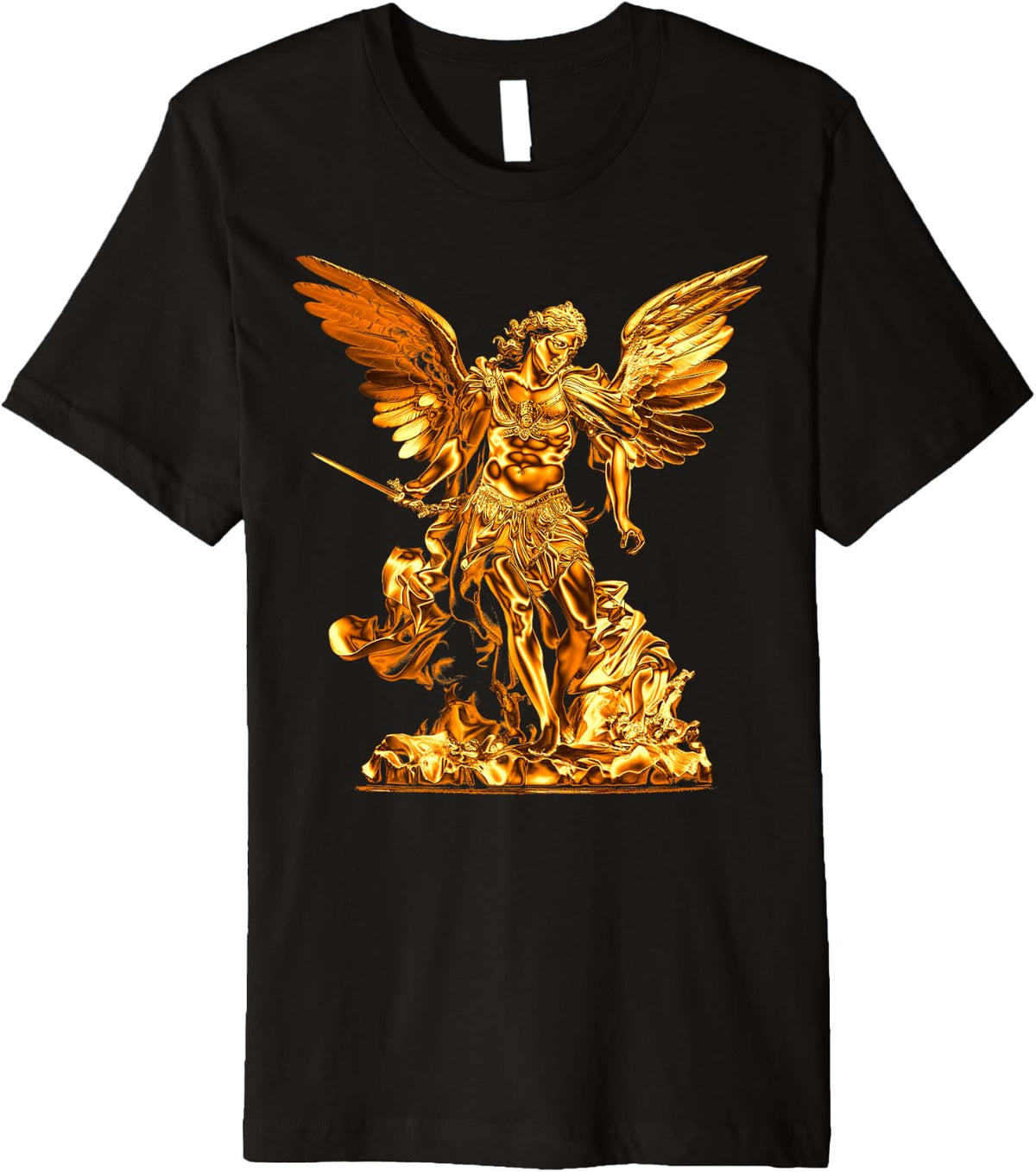 Golden Saint Michael the Archangel Premium Apparel | Perfect Gift Idea