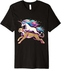 Unicorn Riding Cheetah Boys Girls Men Women Kids Rainbow Premium Apparel Comfort Fit Everyday Wear