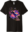 Astronaut Rides Cheetah Space Stars Comets Galaxy Planets Premium Apparel Comfort Fit US Top Pick