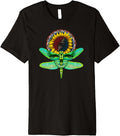 Sunflower and Dragonfly Skull Art Tribute to Michael Everett Premium Apparel | Perfect Gift Idea