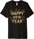 Happy New Year 2025 Cheetah Print Animal Clothes Women Gifts Premium Apparel Comfort Fit Gift Ready