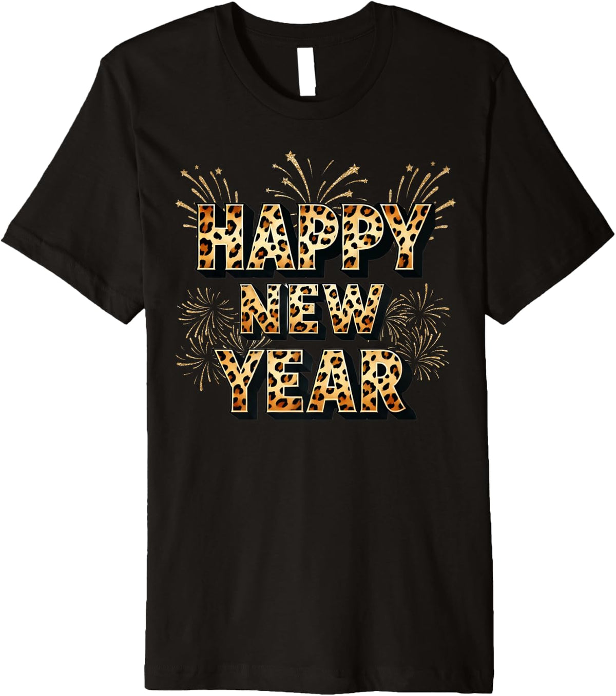 Happy New Year 2025 Cheetah Print Animal Clothes Women Gifts Premium Apparel Comfort Fit Gift Ready