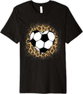 Soccer Heart Ball Print Cheetah Soccer Lover Women Girls Premium Apparel Viral TikTok Find Best Seller Look