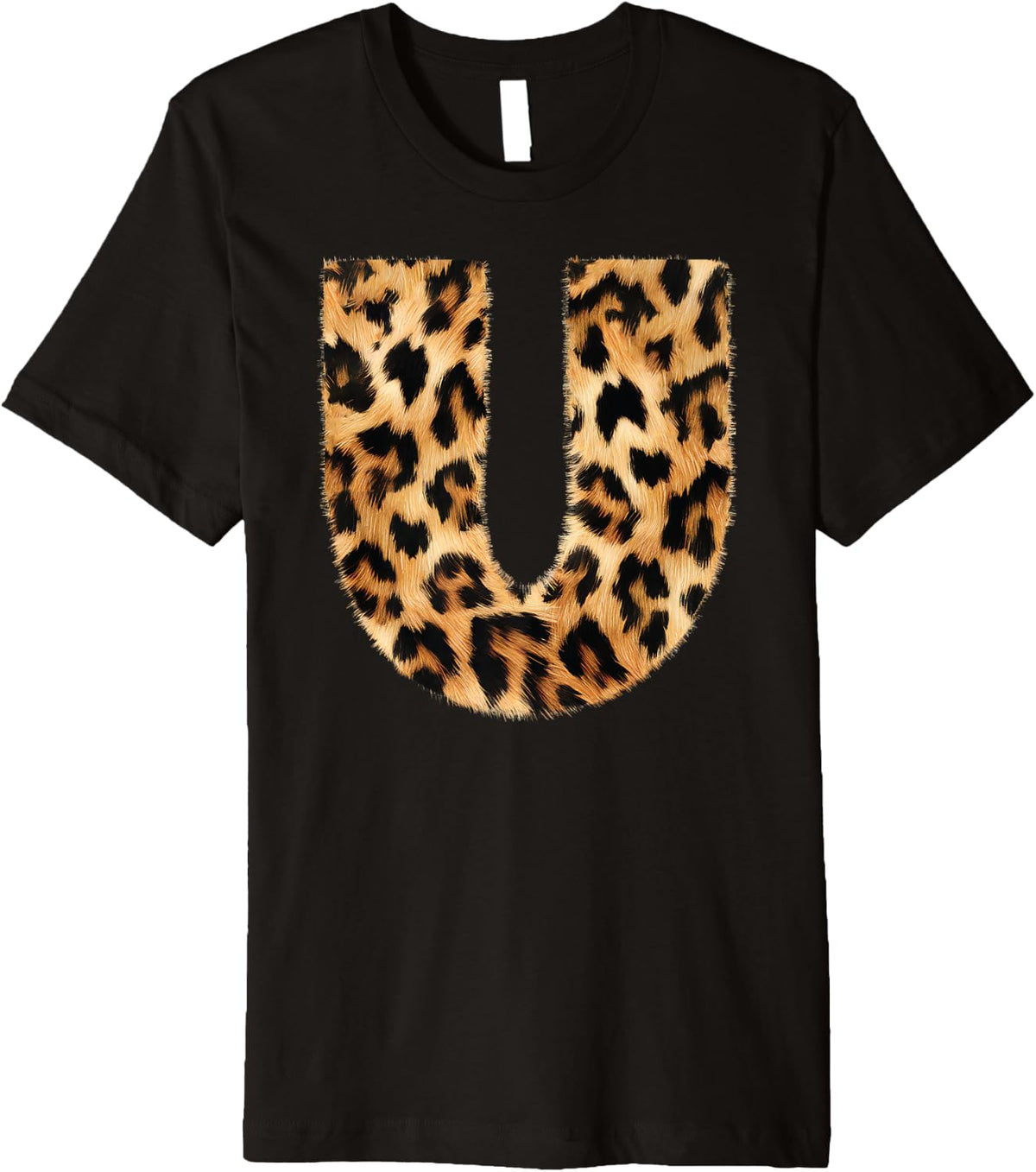 Letter U Cheetah Leopard Initial Print Name Zebra Matching Premium Apparel Viral TikTok Find US Top Pick