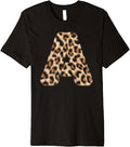 Letter A Cheetah Leopard Initial Print Name Zebra Matching Premium Apparel Viral TikTok Find Gift Ready