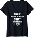 Womens This Is My Shirt Michael Burrows Prospect Baseball Fan Gear V-Neck T-Shirt | US Best Seller