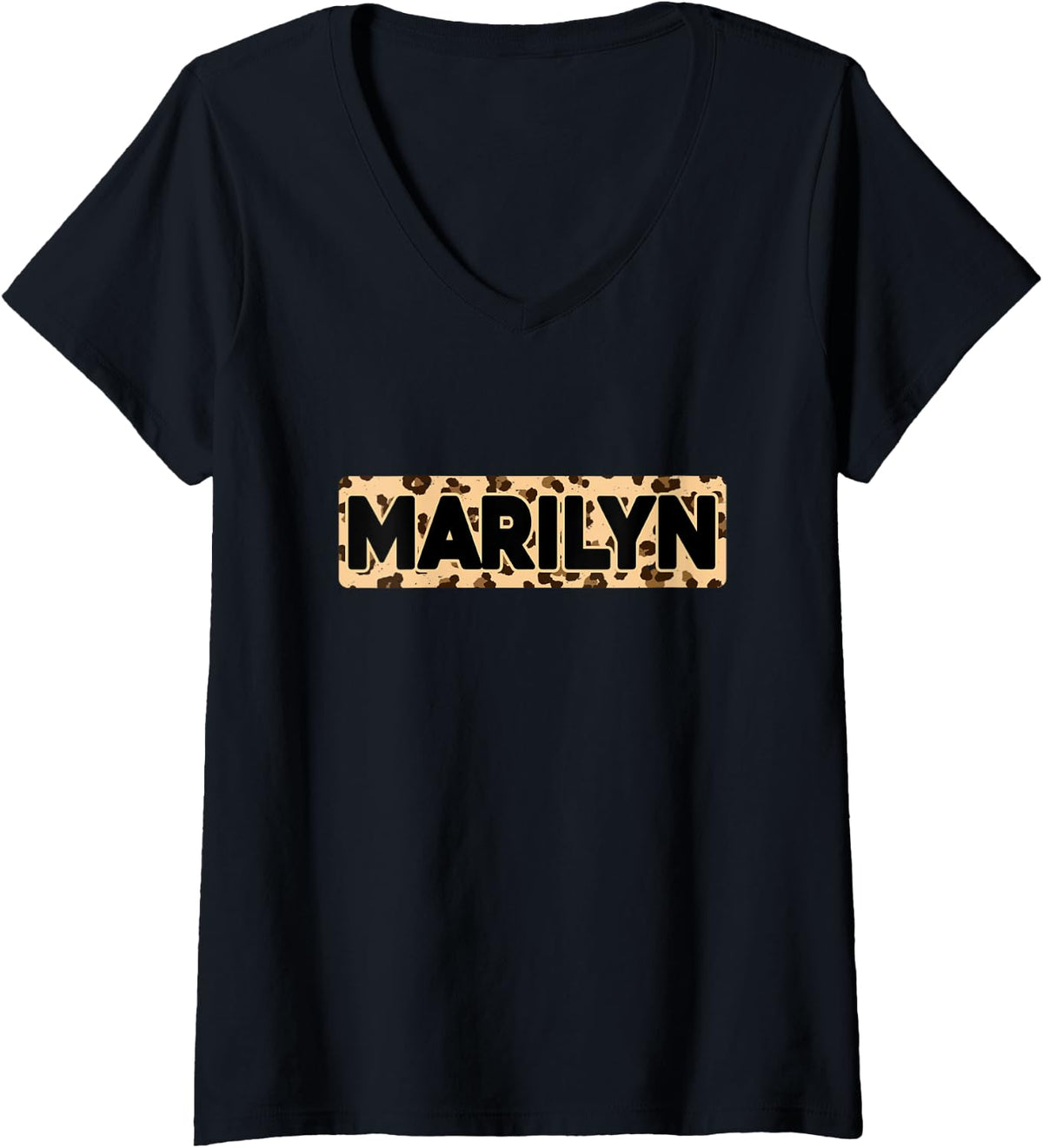 Funny Marilyn Leopard Print Personalized Name Marilyn V Neck Apparel Streetwear Style US Top Pick