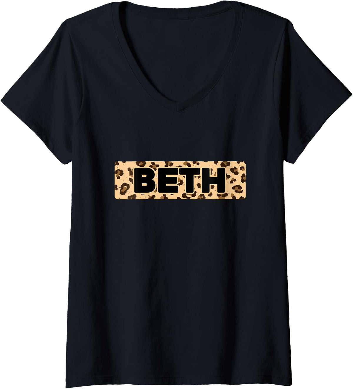 Funny Beth Leopard Print Personalized Name Beth V Neck Apparel Streetwear Style Fan Favorite