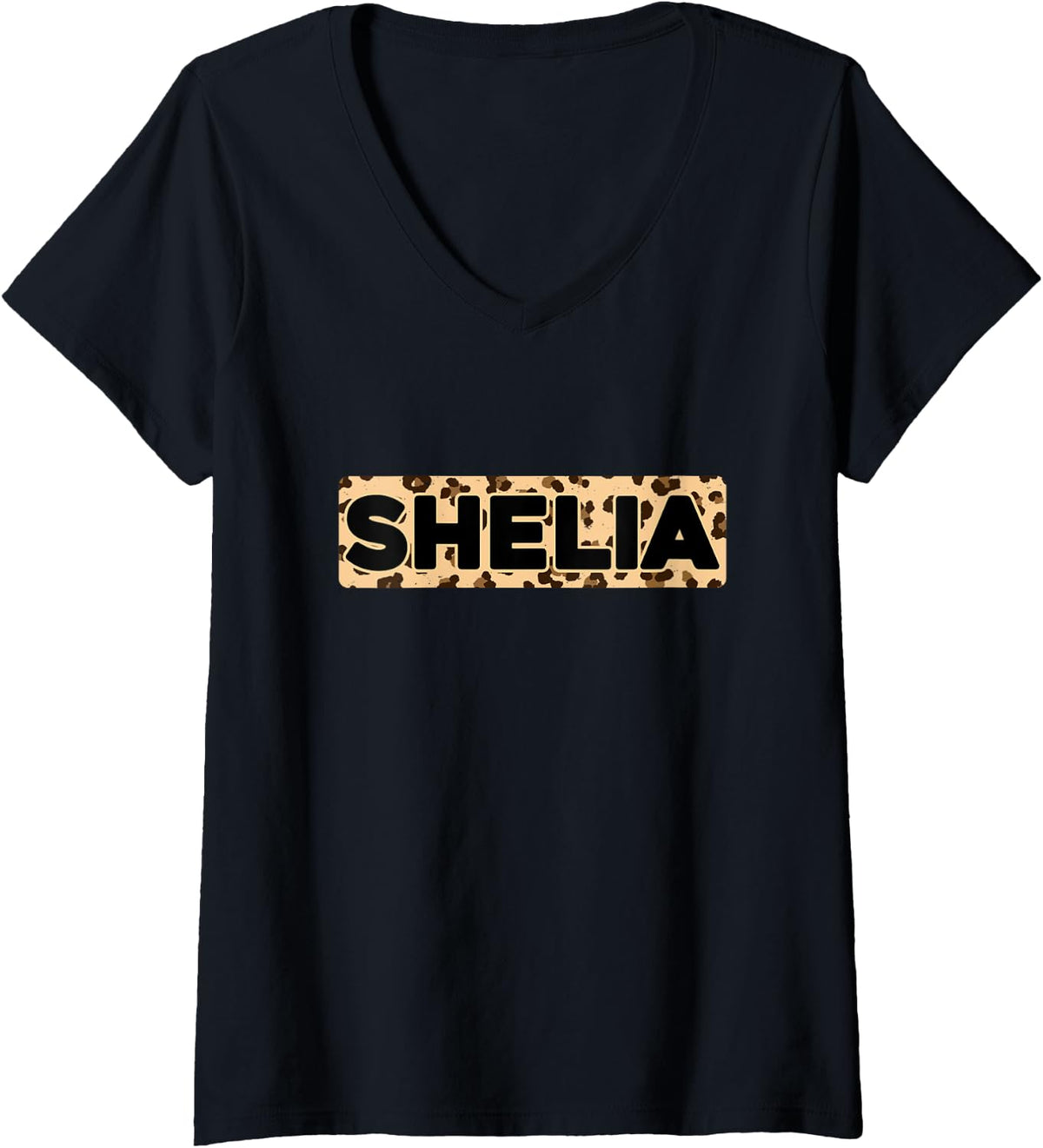 Funny Shelia Leopard Print Personalized Name Shelia V Neck Apparel Premium Print Everyday Wear