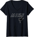 Womens I Like Mike or Soccer Goal King Prison Mike Football Michael V-Neck Apparel | Premium Quality
