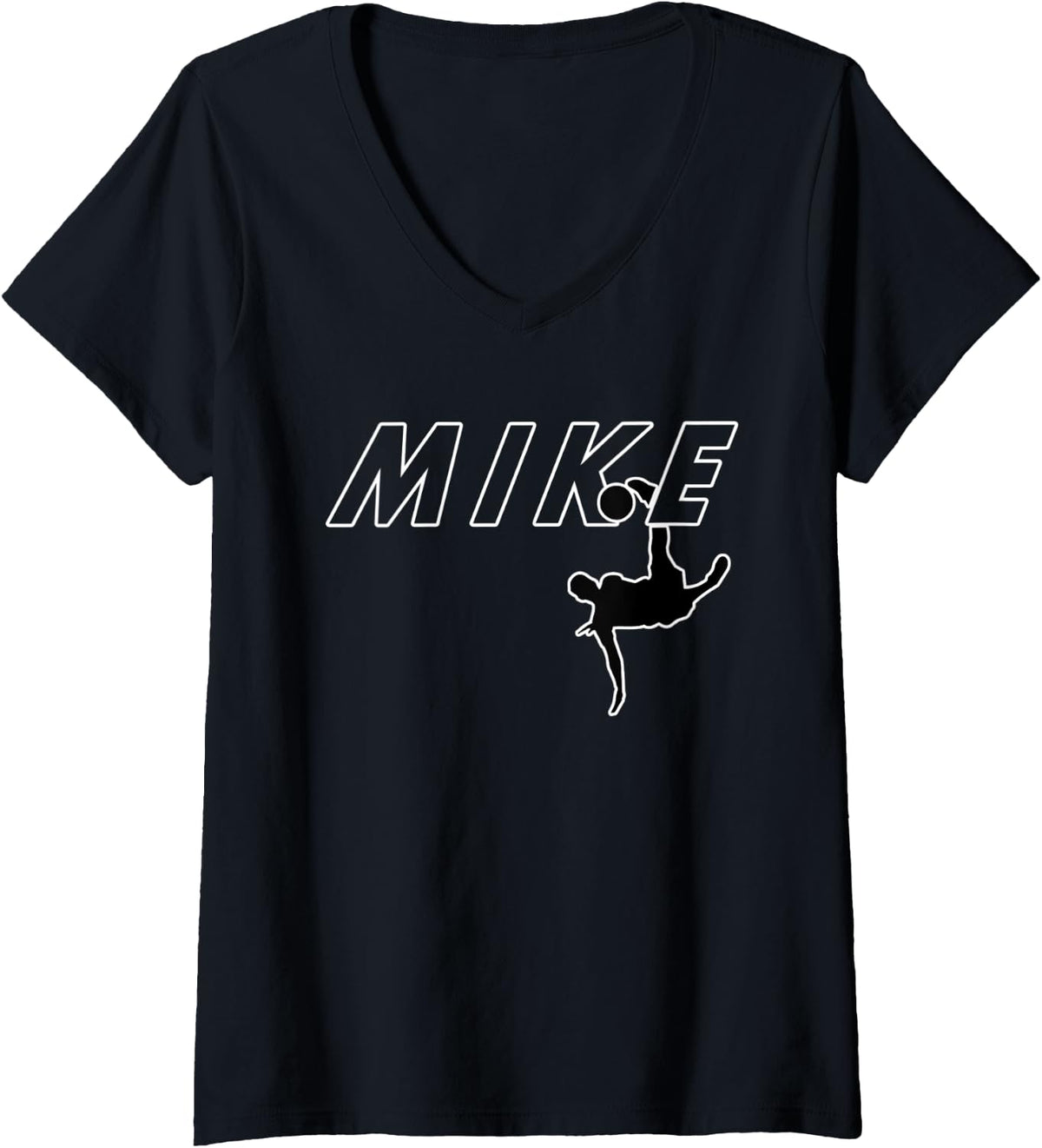 Womens I Like Mike or Soccer Goal King Prison Mike Football Michael V-Neck Apparel | Premium Quality