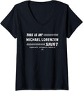 Womens This Is My Shirt for Michael Lorenzen Kansas City Baseball V-Neck T-Shirt | US Best Seller