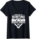 Womens Addicted to Bear Hunting & Michael Soroka Chicago Baseball V-Neck Apparel | US Best Seller