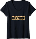Funny Bernice Leopard Print Personalized Name Bernice V Neck Apparel Premium Print Everyday Wear