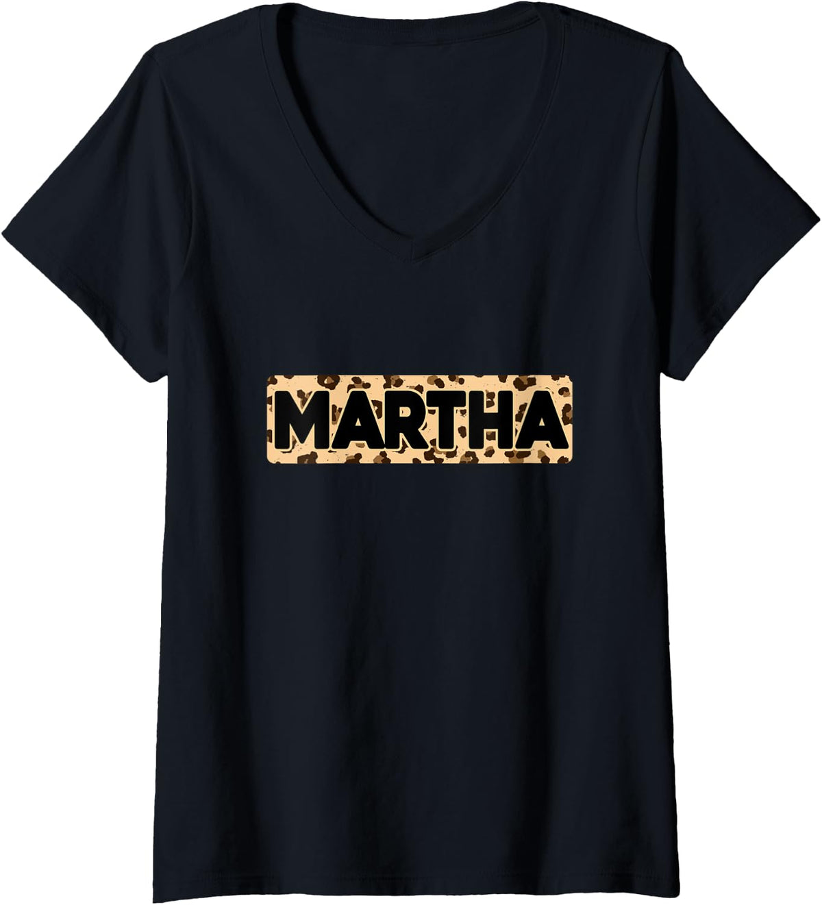 Funny Martha Leopard Print Personalized Name Martha V Neck Apparel High Search Demand Best Seller Look