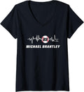 Womens Michael Brantley Heartbeat V-Neck Apparel | US Best Seller