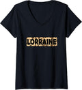 Funny Lorraine Leopard Print Personalized Name Lorraine V Neck Apparel Trending US Fan Favorite
