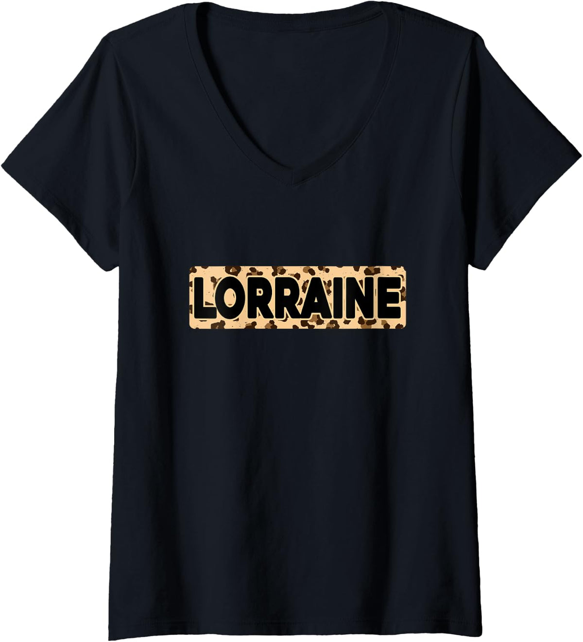 Funny Lorraine Leopard Print Personalized Name Lorraine V Neck Apparel Trending US Fan Favorite