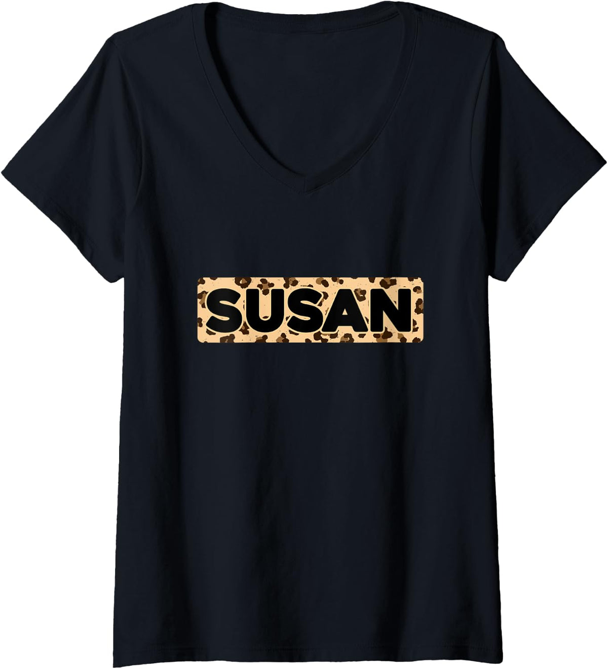 Funny Susan Leopard Print Personalized Name Susan V Neck Apparel High Search Demand Everyday Wear