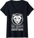 Womens Wild Cat Safari Cheetah Leopard Wildlife V Neck Apparel Viral TikTok Find Everyday Wear