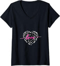 Womens Super Cute Cheetah Leopard Print Design Pattern V Neck Apparel Comfort Fit Hot Right Now