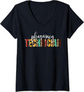 Womens Pharmacy Technician Cheetah Print Cute Assistant Pharmacist V Neck Apparel Premium Print Fan Favorite
