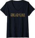 Womens Unladylike Feminist Cheetah Print V Neck Apparel Streetwear Style Best Seller Look