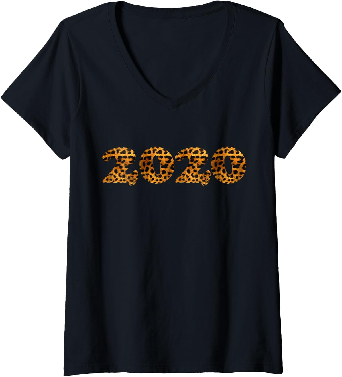 Womens Cheetah Leopard Print 2020 Shirt New Years Eve Party Tops V Neck T Shirt Trending US Everyday Wear