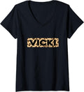 Funny Vicki Leopard Print Personalized Name Vicki V Neck Apparel High Search Demand Hot Right Now