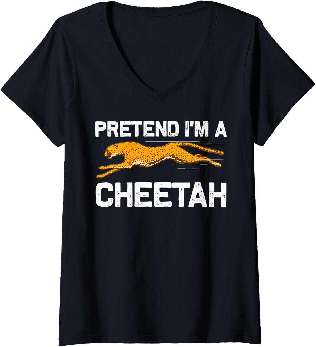 Womens Cute Cheetah For Men Women African Safari Wildlife Zookeeper V Neck Apparel Premium Print US Top Pick