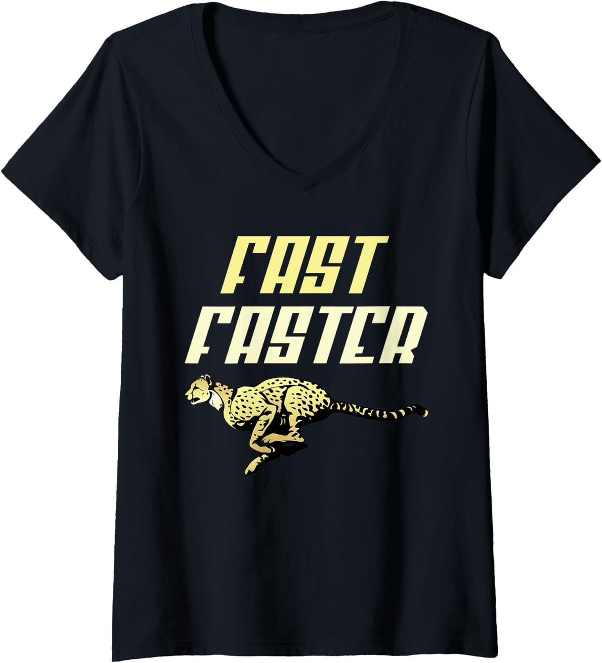 Womens Cheetah Fast Running Cheetah V Neck Apparel High Search Demand Hot Right Now