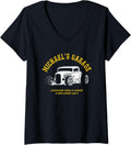 Womens Michael's Garage Hotrod Car Design for the Name Michael V-Neck Apparel | Everyday Casual Wear