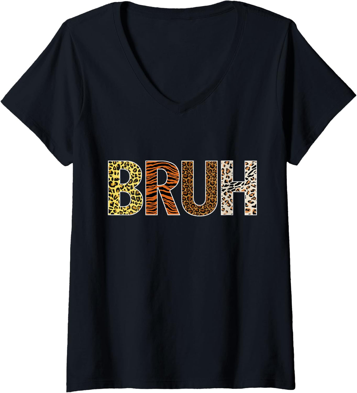 Womens Animal Print For Girls Tee Tiger Cheetah Leopard For Boys V Neck T Shirt Premium Print Everyday Wear