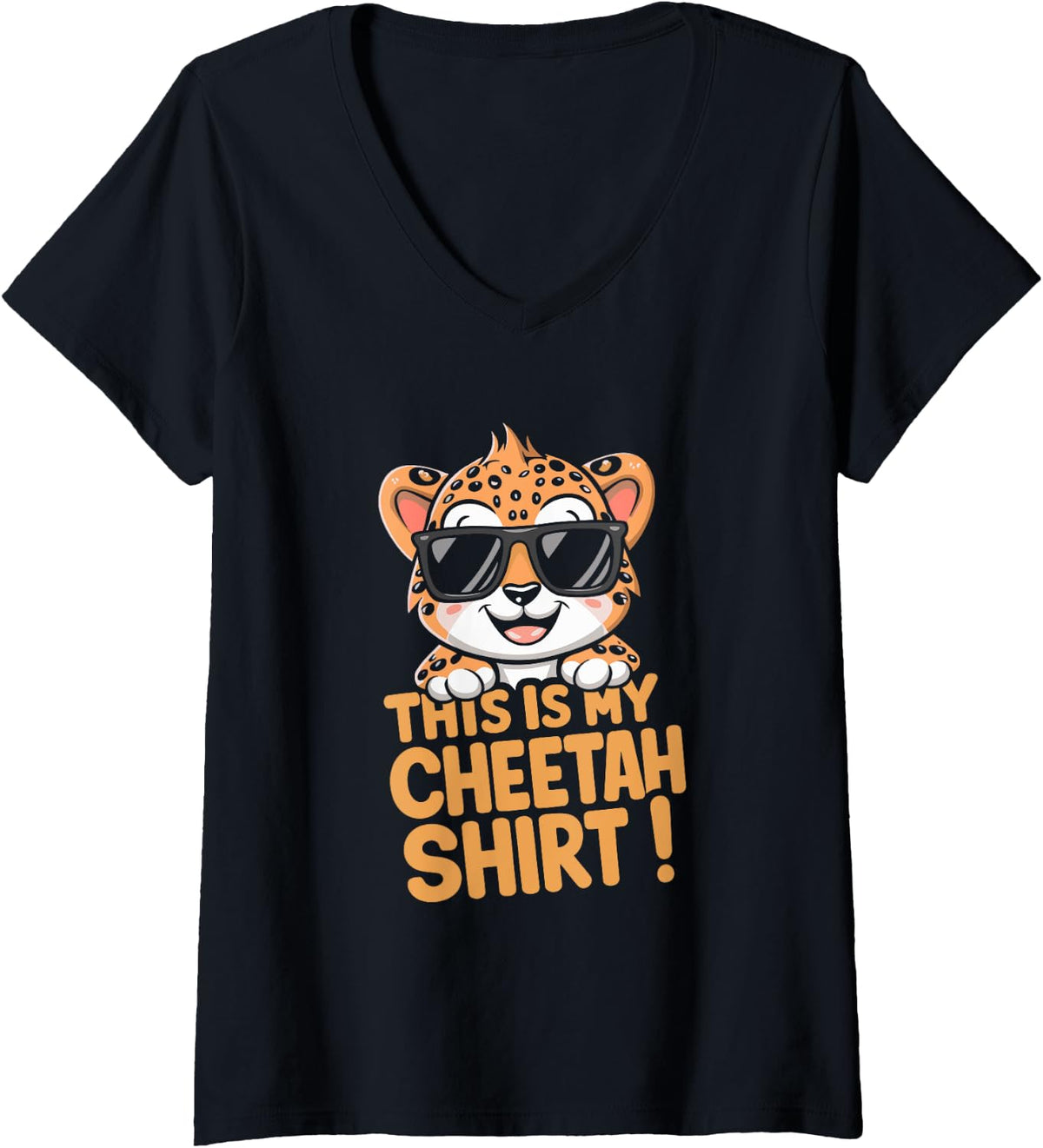 Womens Cheetah Kids Cheetah Lover This Is My Cheetah V Neck Apparel Premium Print US Top Pick